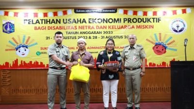 Pemkot Jakpus Beri Pelatihan Usaha Untuk Tunanetra