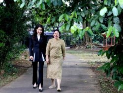 Puan Maharani Ajak Kim Keon Hee Jalan-jalan Nikmati Flora dan Fauna di Istana Batu Tulis