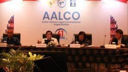 Menkumkam Yasonna H Laoly memimpin Rapat Koordinasi (Rakor) persiapan Asian-African Legal Consultative Organization (AALCO) ke-61 di Ruang Nusa Dua Hall 1 Bali Nusa Dua Convention Center (BNDCC), Rabu (27/9/2023).
