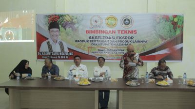 Oktoni Eryanto Gelar Bimtek Tingkatkan Ekspor Produk Pertanian