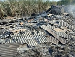 Kebakaran Lahan Hanguskan Satu Unit Pabrik Gula di Cilacap