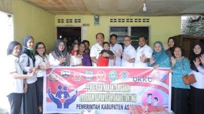 Wakil Bupati Asahan Serahkan Bantuan Makanan Tambahan untuk Anak Stunting