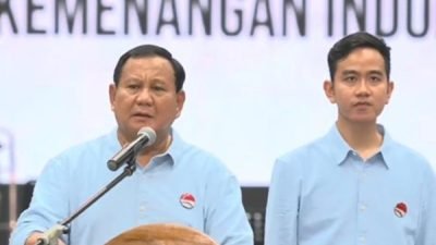 Prabowo Subianto dan Gibran Rakabuming Raka mengheningkan cipta untuk rakyat Palestina