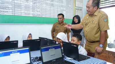 Wabup Tinjau Pelaksanaan ANBK Tingkat SD Kabupaten Asahan