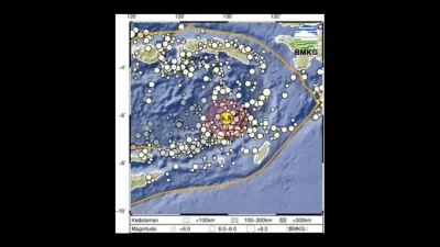Rabu Malam, Gempa Magnitudo 6,8 Guncang Lagi Wilayah Tanimbar-Maluku