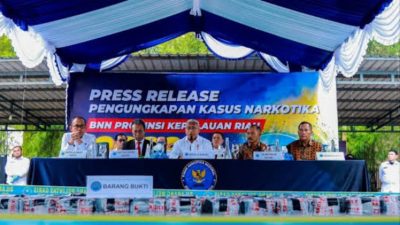 BNNP Kepri Bongkar Peredaran 60 Kg Sabu di Tanjungpinang