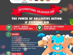 Hari Relawan Internasional Dipusatkan di Kota Bogor