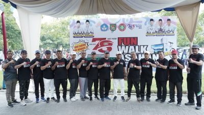Bupati Asahan Lepas Gerak Jalan Santai Hari Guru Nasional dan HUT ke-78 PGRI