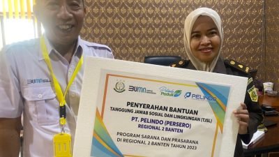 Pelindo Banten Serahkan Bantuan Sarana Prasasana ke Kejati Banten