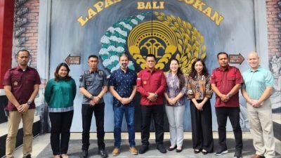 Perwakilan Kedutaan Amerika Serikat berkunjung Lapas ke Kelas IIA Kerobokan, Kamis (30/11/2023).