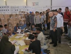 Bupati-Forkopimda Tinjau Gudang Logistik Pemilu 2024 KPUD Kabupaten Asahan