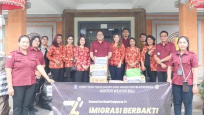 Baksos Jajaran Keimigrasian, Kakanwil Kemenkumham Bali: Bukti Nyata Peduli Sesama