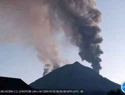 Imbas Gunung Lewotobi di NTT Meletus, Ribuan Warga Wulanggitang Mengungsi