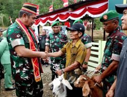 TNI AD Manunggal Air Datang, Warga Perbatasan Senang Bukan Kepalang