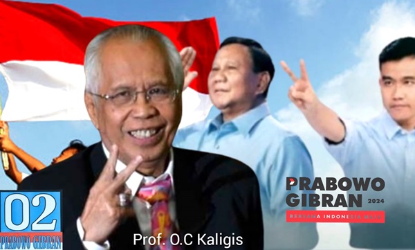 OC Kaligis dukung Prabowo-Gibran. Prabowo doa syukur