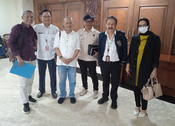 Pengurus PWI menjadi narasumber Rapim dan Rakorwil Kota Administrasi Jakarta Selatan di Kantor Wali Kota, Rabu (17/1/2024).