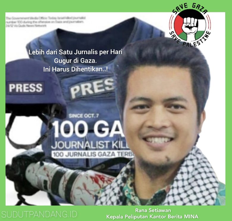 Lebih dari Satu Jurnalis per Hari Gugur di Gaza, Ini Harus Dihentikan!
