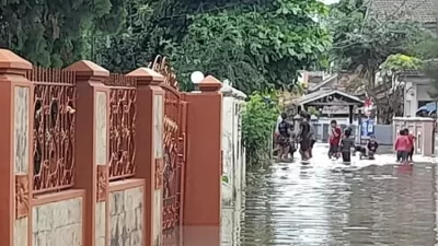 Permukiman Warga di Kota Serang Banten Terendam Banjir