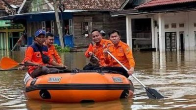 Banjir di Desa Kedungringin, Kecamatan Beji, Kabupaten Pasuruan, Jawa Timur. Foto: istimewa 