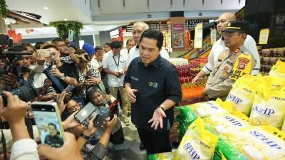 Jokowi Instruksikan Menteri BUMN Pastikan Stok Beras Aman