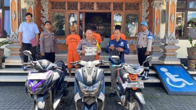 Unit Reskrim Polsek Mengwi-Bali Tangkap Pelaku Kasus Curanmor