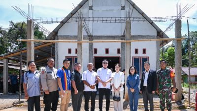 Bupati Morut Hadiri Peletakan Batu Pertama Pembangunan Rumah Pastori GPdI Nafiri Tinompo