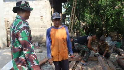 Dengan Program Rutilahu TMMD, Petani di Pasuruan Dibangunkan Rumah Layak Huni