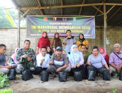 Satgas TMMD 119-Distan Pasuruan Sosialisasi Pengembangan Tanaman Cabai