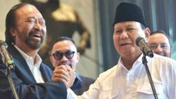 Bertemu Surya Paloh, Prabowo: Rakyat Ingin Elit Politik Rukun Pasca Pemilu