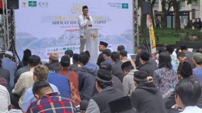 Lebaran di Taiwan, Umat Muslim Indonesia Salat Idul Fitri dan Open House KDEI Taipei
