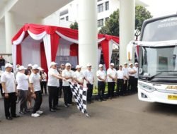 14 Bus Mudik Gratis Dilepas Jaksa Agung ke Jawa Hingga Sumatera