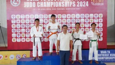 Kasad dan Pangdam IX/Udayana Kalungkan Medali Juara ‘Road to Southeast Asia Judo Championships 2024’