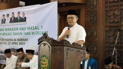 Pj Wali Kota Bekasi Buka Pembinaan Manasik Haji