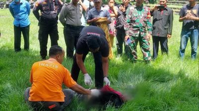 Polresta Denpasar Olah TKP Penemuan Mayat di Area Kuburan Badung