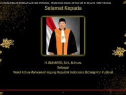 Suharto Terpilih sebagai Wakil Ketua MA Bidang Non-yudisial 