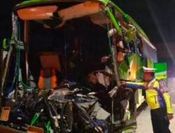 Bus Rombongan SMP PGRI 1 Wonosari Malang Tabrak Truk di Tol Jombang-Mojokerto, Dua Orang Tewas