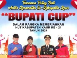 Peringati HUT ke-21 Kabupaten Kaur, Dispora Gelar Turnamen Bola Voli Bupati Cup 2024