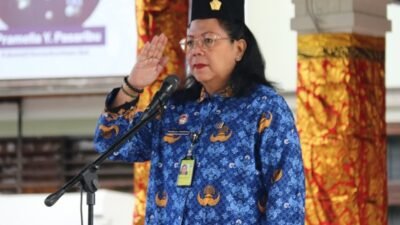 Kakanwil Kemenkumham Bali, Pramella Yunidar Pasaribu menjadi inspektur upacara peringatan Hari Kebangkitan Nasional (Harkitnas) Tahun 2024.