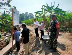 Babinsa Winongan Monitoring dan Evaluasi Desa Lebak
