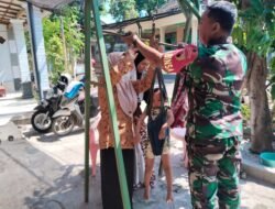 Babinsa di Desa Ngadiwono-Pasuruan Lakukan Pendampingan Posyandu Balita