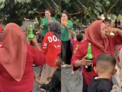 Heboh, Emak-emak di Jeneponto Pesta Miras di Pernikahan