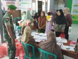 Babinsa Watulumbung Lakukan Pendampingan Program PMT