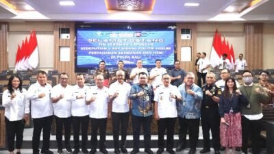 Rakor penanganan isu-isu strategis di Bali yang diselenggarakan Deputi Kantor Staf Presiden (KSP) RI Bidang Politik, Hukum, Keamanan dan HAM ini di Mapolda Bali, Rabu (10/7/2024). (Foto: Kemenkumham Bali)