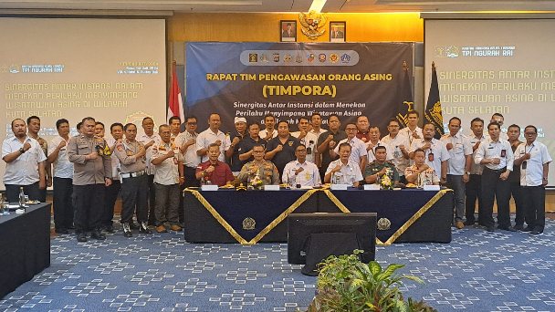 Rapat Tim Pengawasan Orang Asing (Timpora) mengadakan Rapat Tahun Anggaran 2024 di salah satu hotel kawasan Nusa Dua, Badung, Bali, Rabu (3/7/2024). (Foto: Kanim Ngurah Rai)