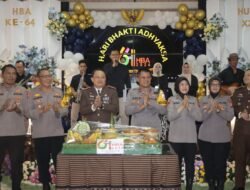 Jalin Sinergitas, Polres Pasuruan Kirim Tumpeng di HBA ke-64