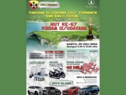 HUT ke-67, Kodam IX/Udayana Gelar Kejuaraan Golf dan Baksos 