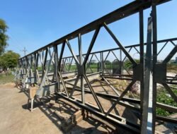 Rangka Jembatan Bailey di Sidoarjo Ditargetkan Selesai Dalam 6 Hari