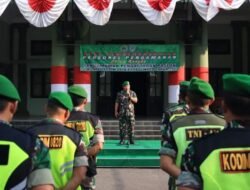 Kasdim 0820/Probolinggo Pimpin Apel Personel Pengamanan Pilkada