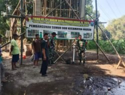 Koramil Maron Monitoring Sumur bor, Pompanisasi dan Pipanisasi