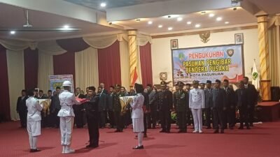 Pesan Wakil Walikota di Pengukuhan Paskibraka Pasuruan 2024